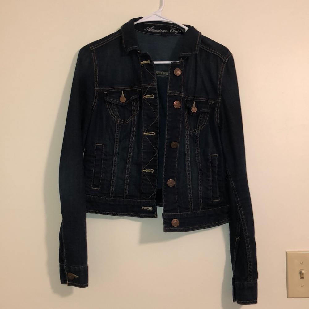 AE Dark Wash Denim Jacket